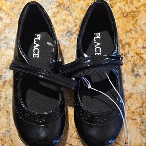 The Children's Place Glossy Black Dress Shoes